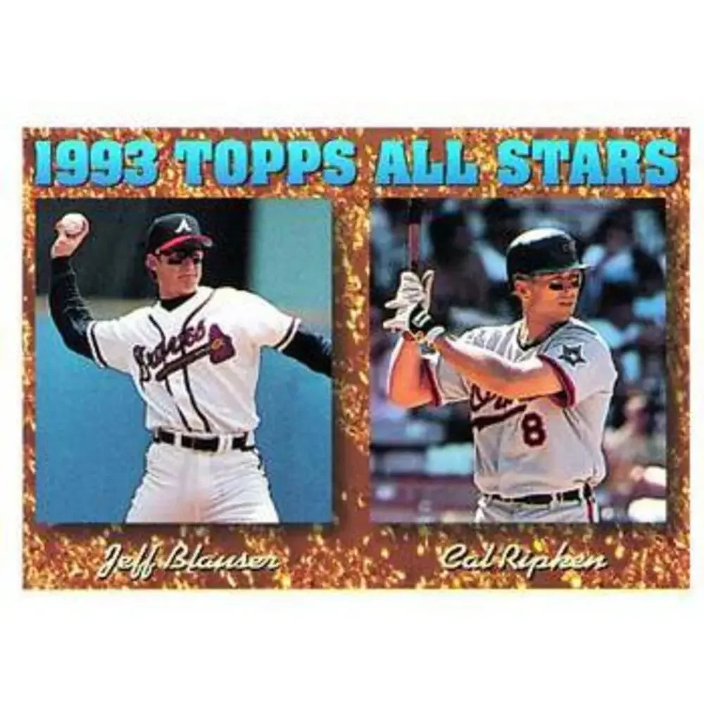 1994 Topps Jeff Blauser / Cal Ripken AS # 387 Atlanta Braves / Baltimore Orioles